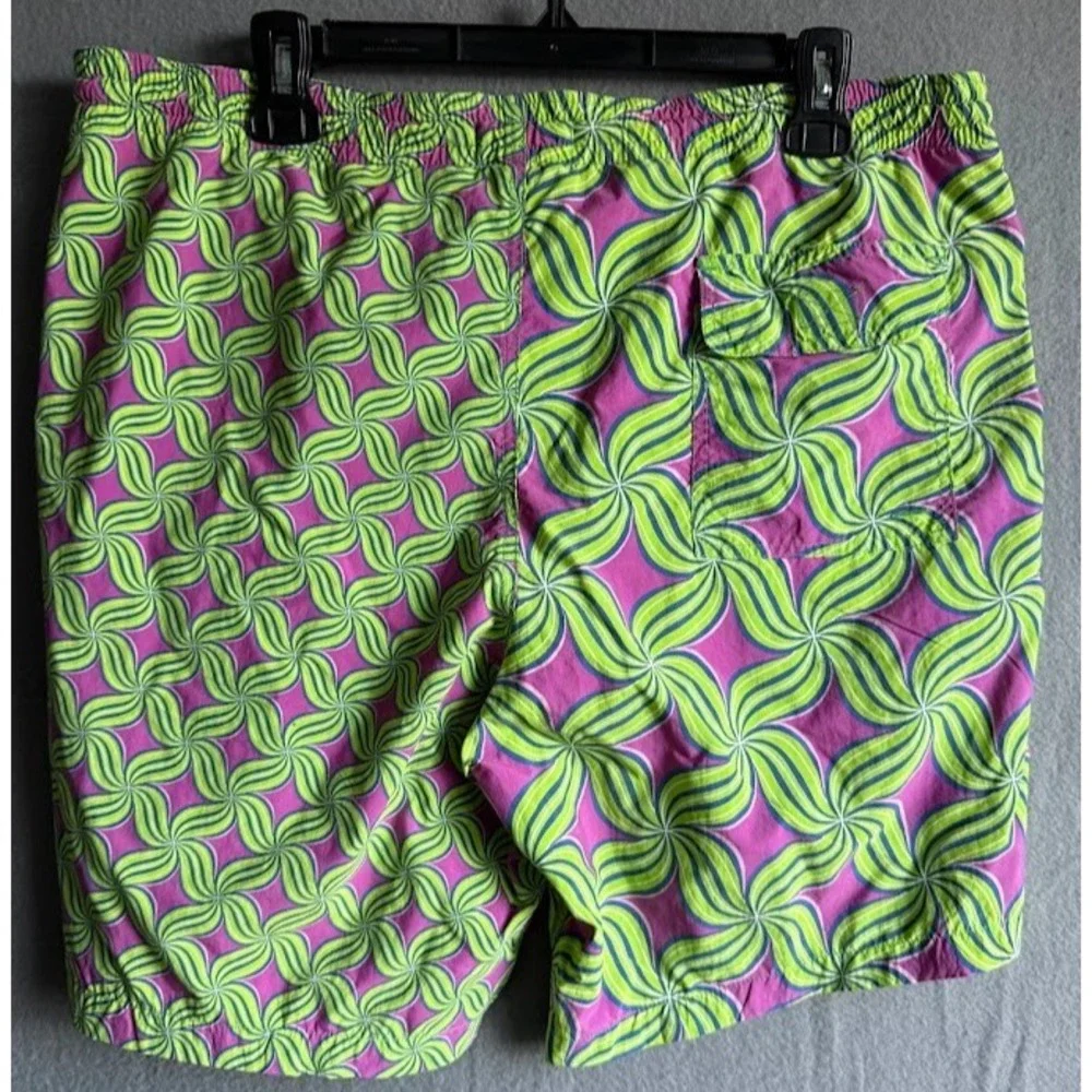 Paul Stuart Swim Trunks Men XL Multicolor‎ Pockets Mesh Drawstring Beach Pool - Picture 2 of 13